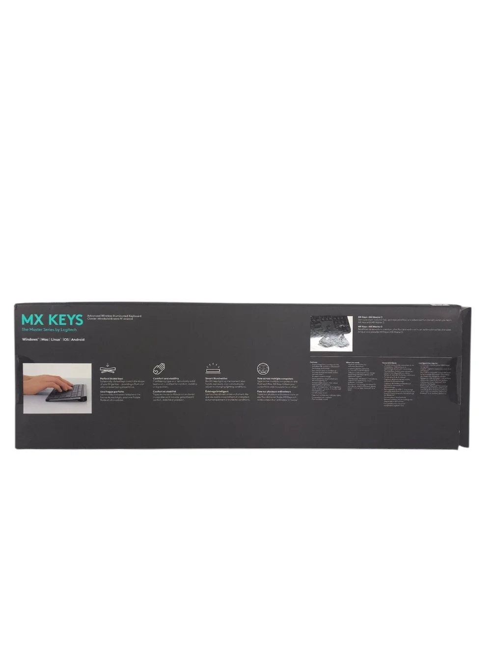 Logitech MX Keys Advanced Wireless Illuminated Keyboard Black With Dongle